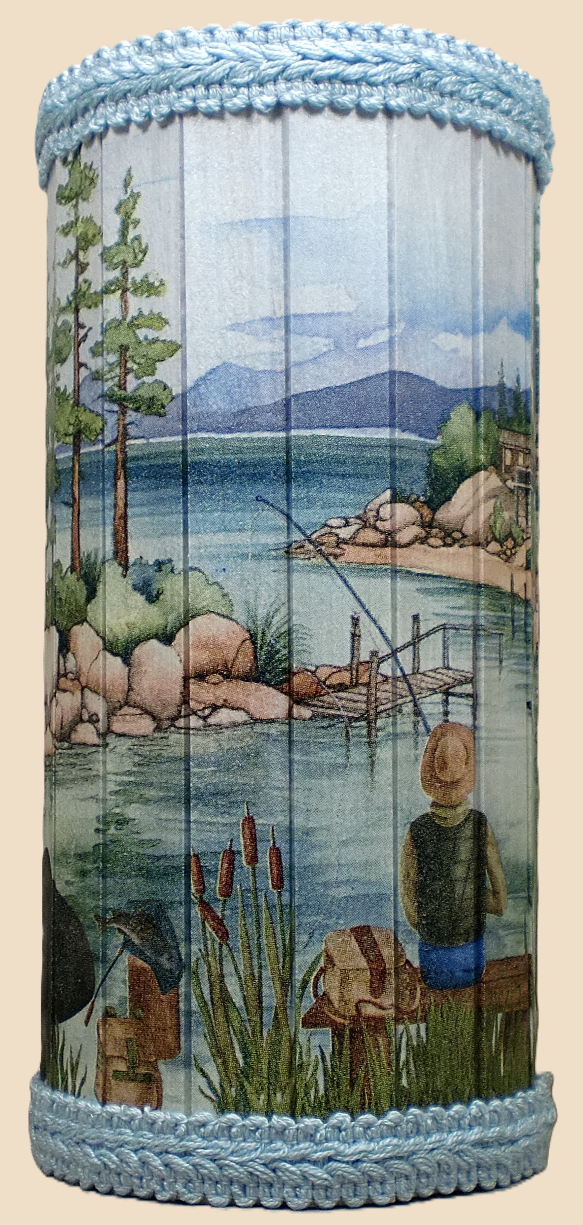 vinflaskhållare i burkform