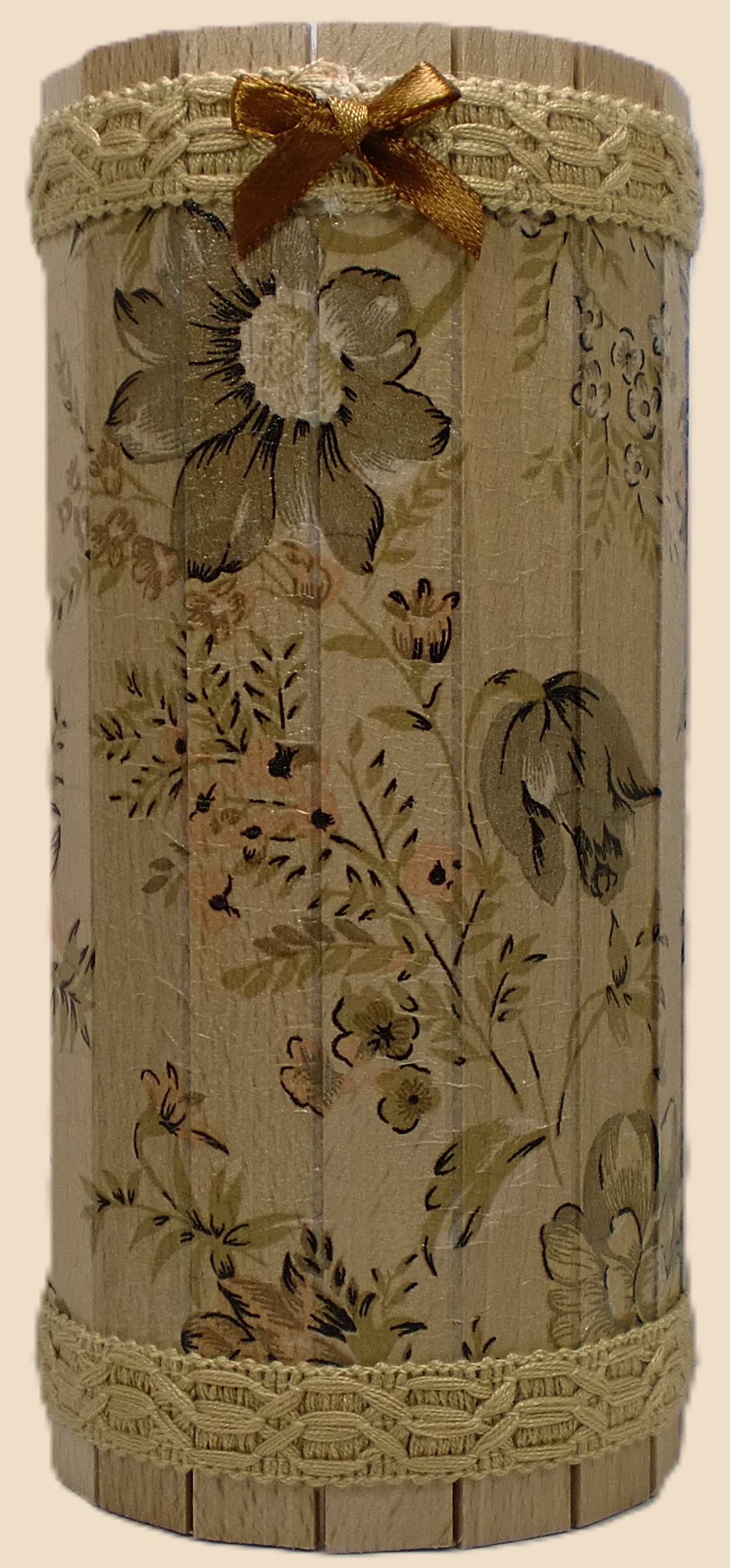 Flaskdekoration  Vinflaska Blomvas